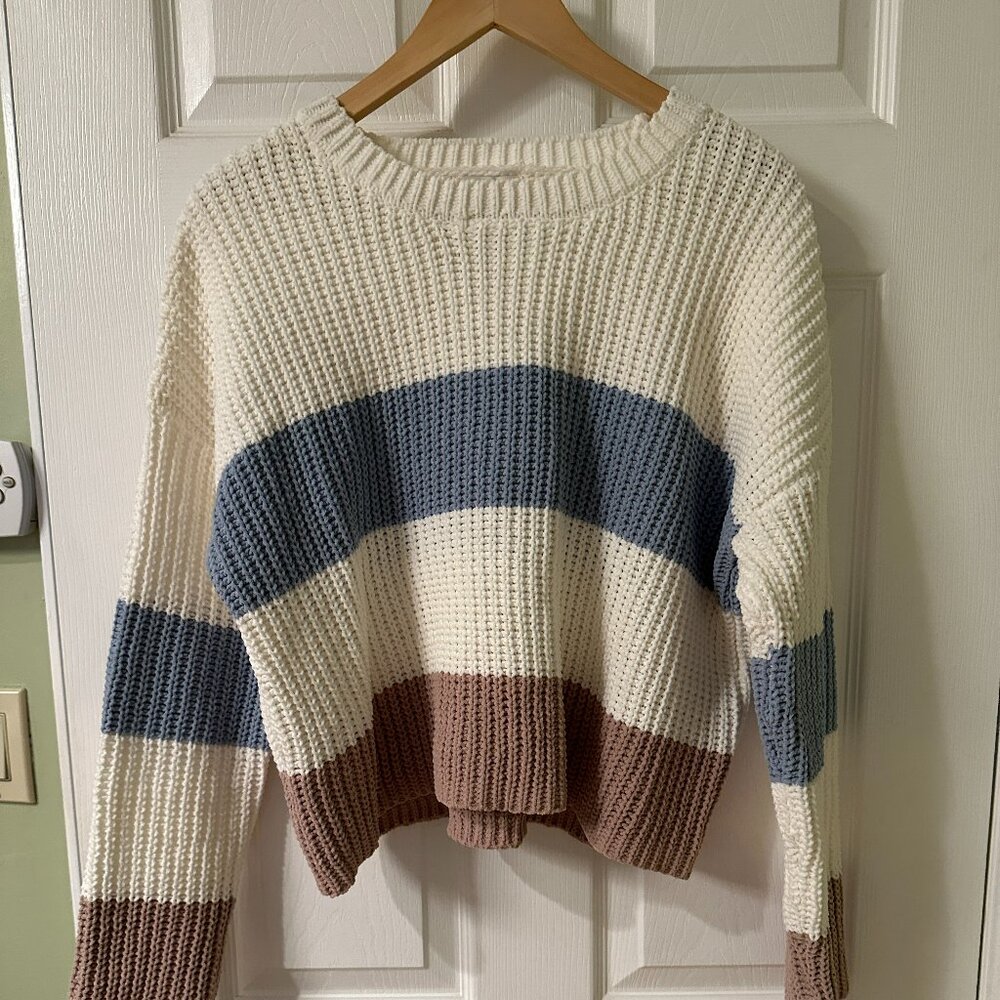 June & Ivy Color Block Sweater